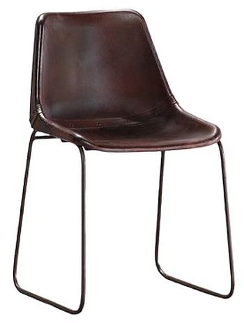 Vintage Cognac Leather Dining Chair Set Of 4