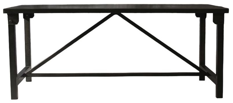 Iron Black 180cm Dining Table