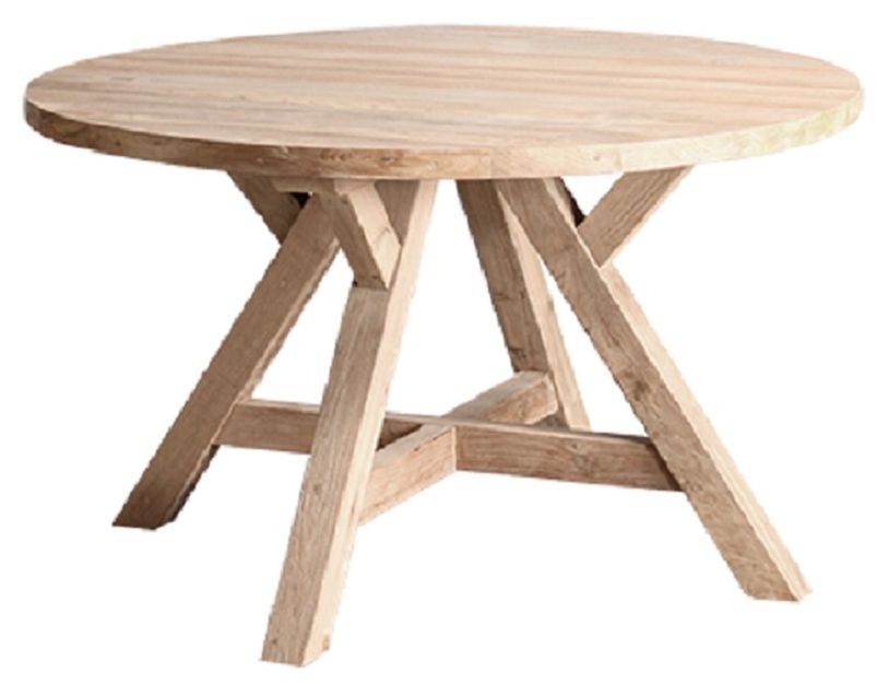 Madera Natural Teak 130cm Round Dining Table