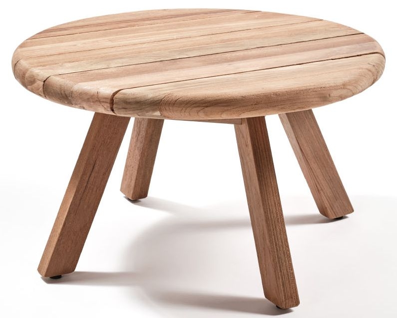 Cucha Teak Wood Round Coffee Table