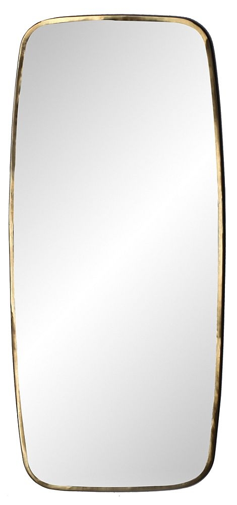 Retro Gold Brass Wall Mirror 40cm X 90cm