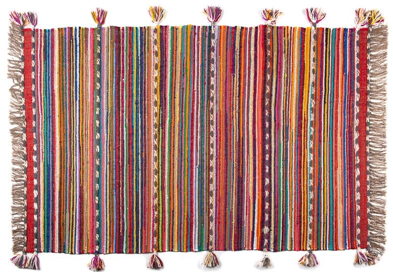 Bohemian Multicolor Fabric Rug 170cm X 240cm