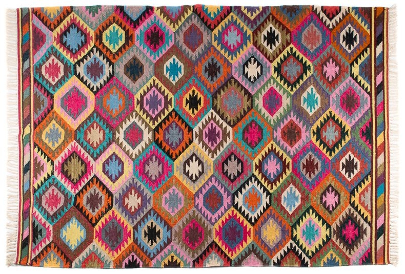 Bouja Multicolor Fabric Rug 170cm X 240cm
