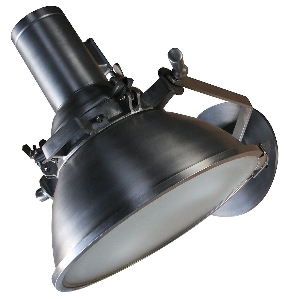 Boat Black Aluminium Round Wall Lamp