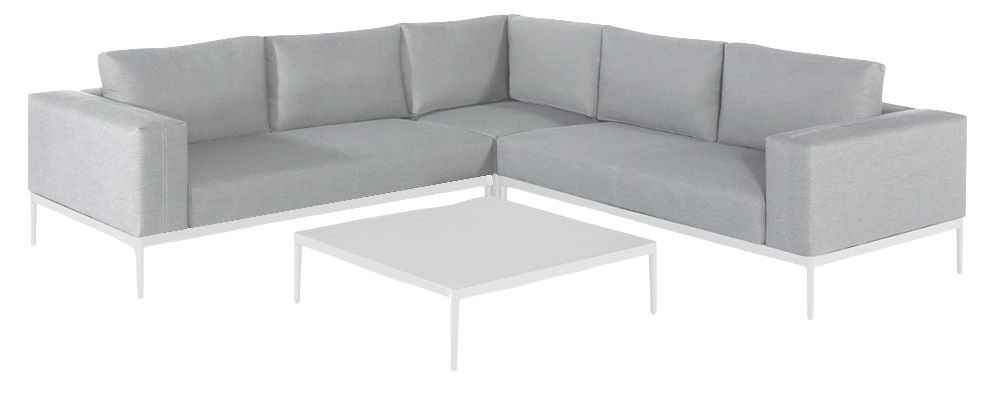 Maze Lounge Outdoor Eve Lead Chine Fabric Corner Sofa Group