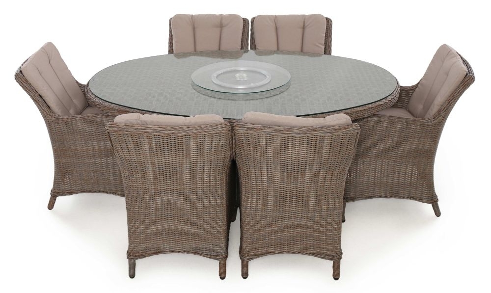 Maze Harrogate 6 Seat Oval Rattan Dining Set