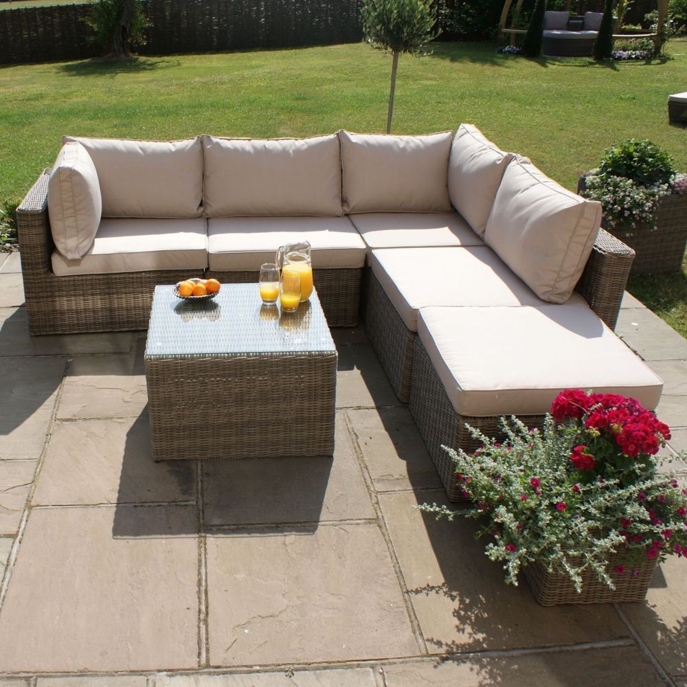 Maze Winchester Square Rattan Corner Sofa Set