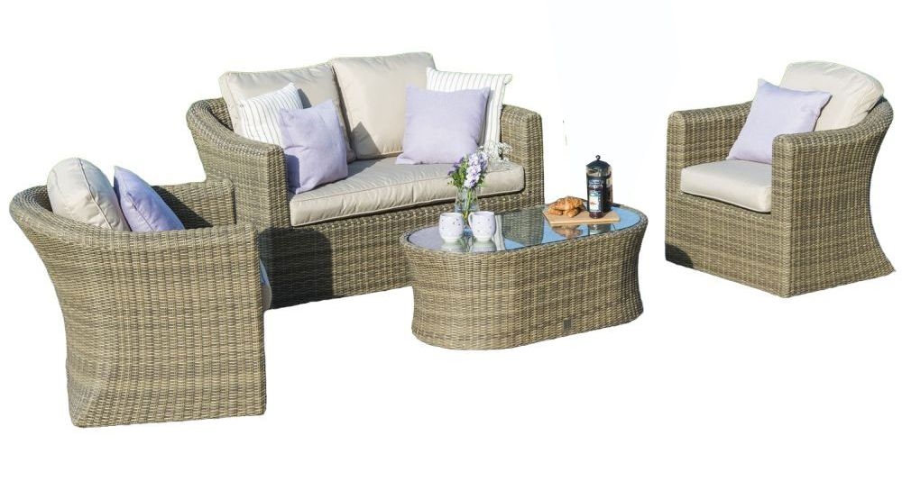 Maze Winchester 2 Seat Rattan Sofa Set