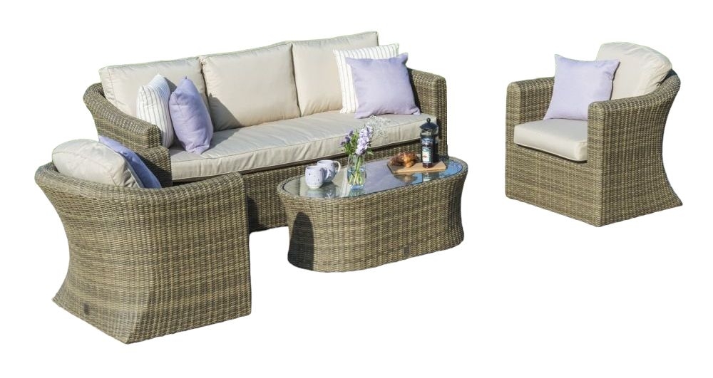 Maze Winchester 3 Seat Rattan Sofa Set