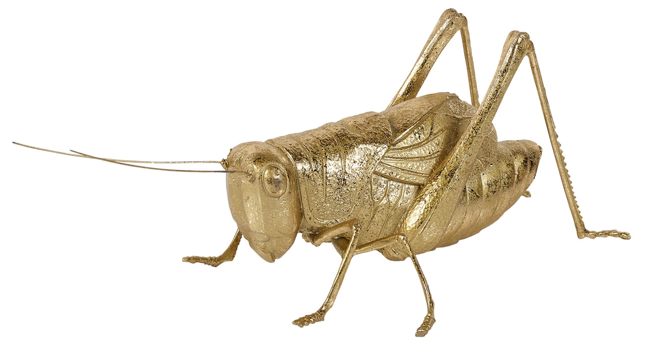Mindy Brownes Grasshopper Bright Gold Sculpture Set Of 4
