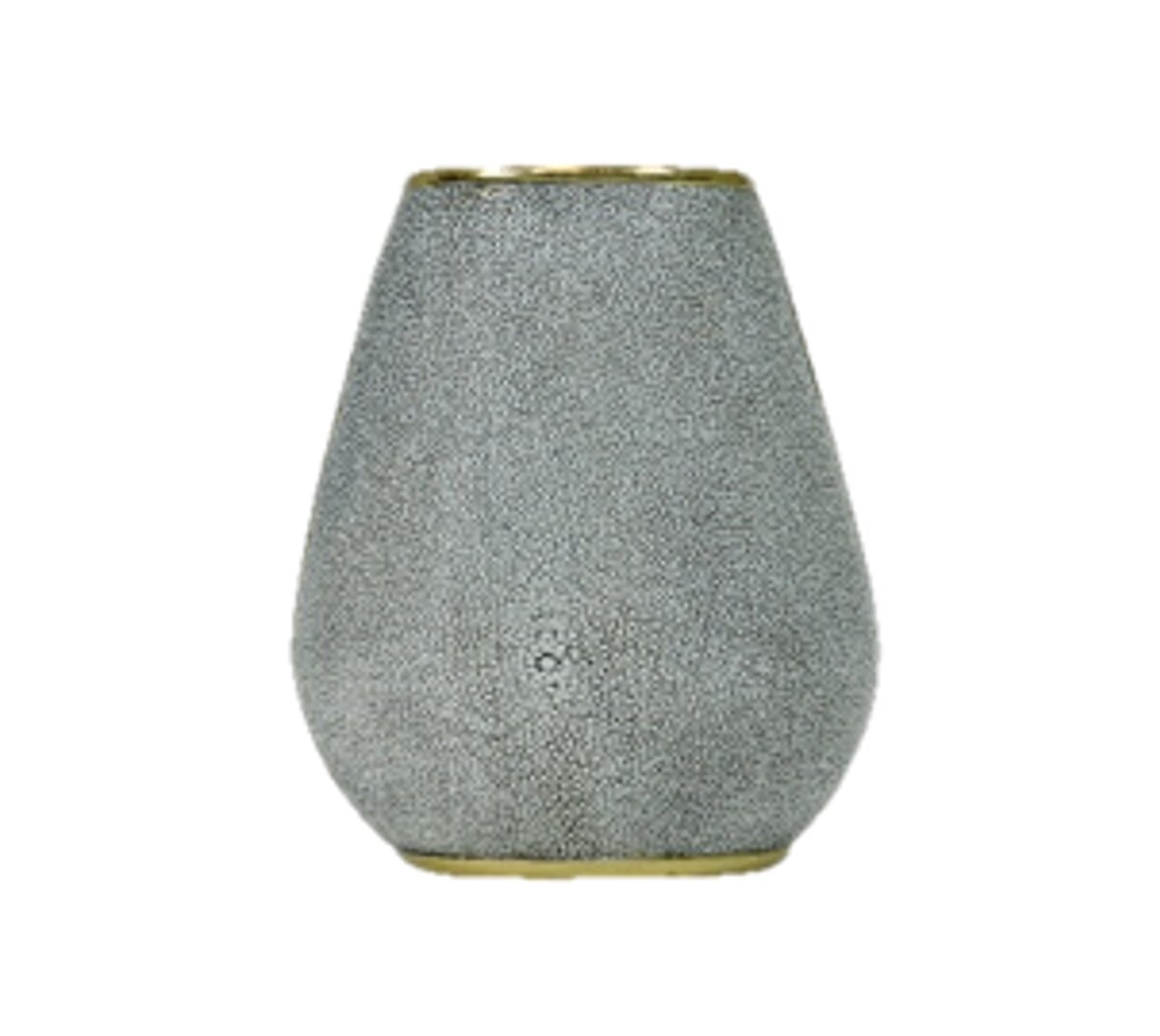 Mindy Brownes Amara Shimmering White Faux Shagreen Small Vase Set Of 2