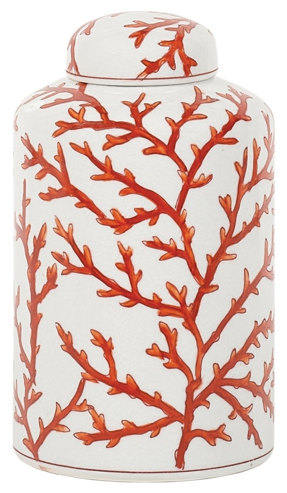 Mindy Brownes Lena Burnt Orange Coral Swirls Vase Set Of 2