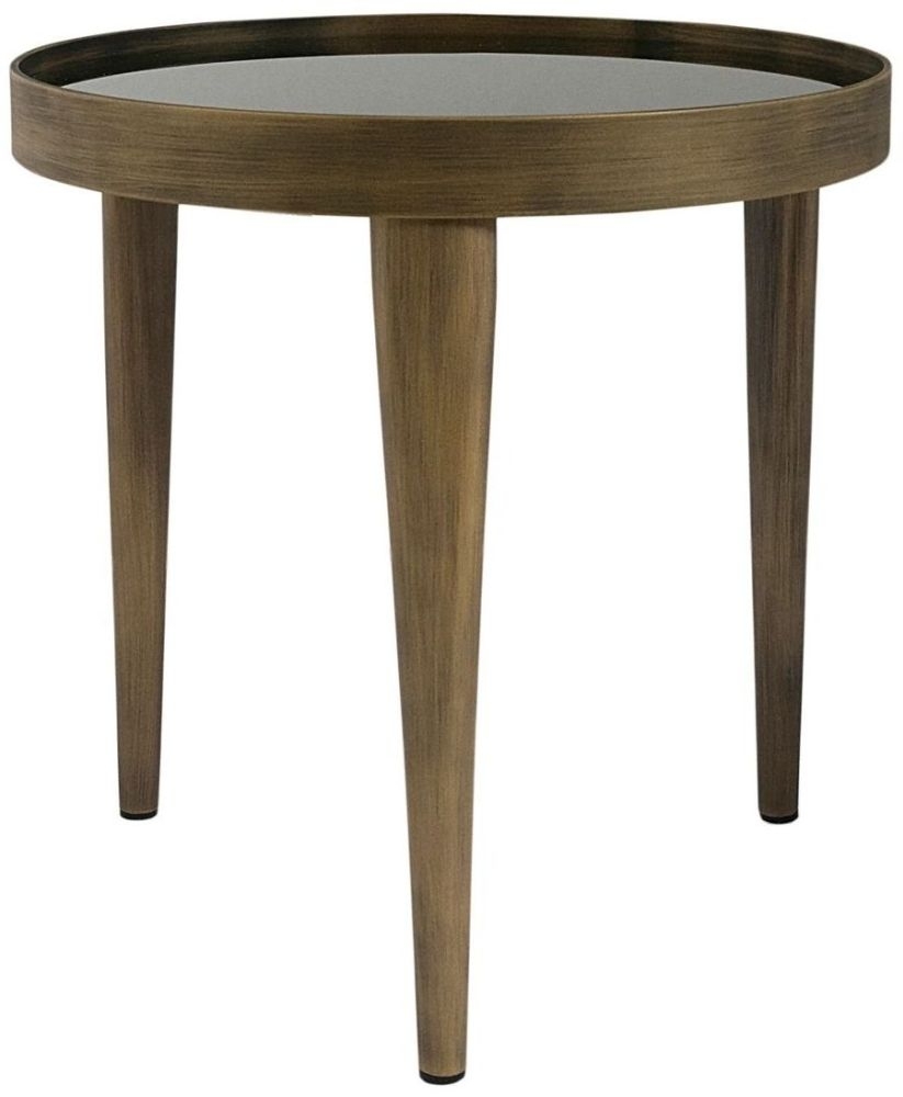 Reese Antique Bronze Round Side Table Clearance Fss14166
