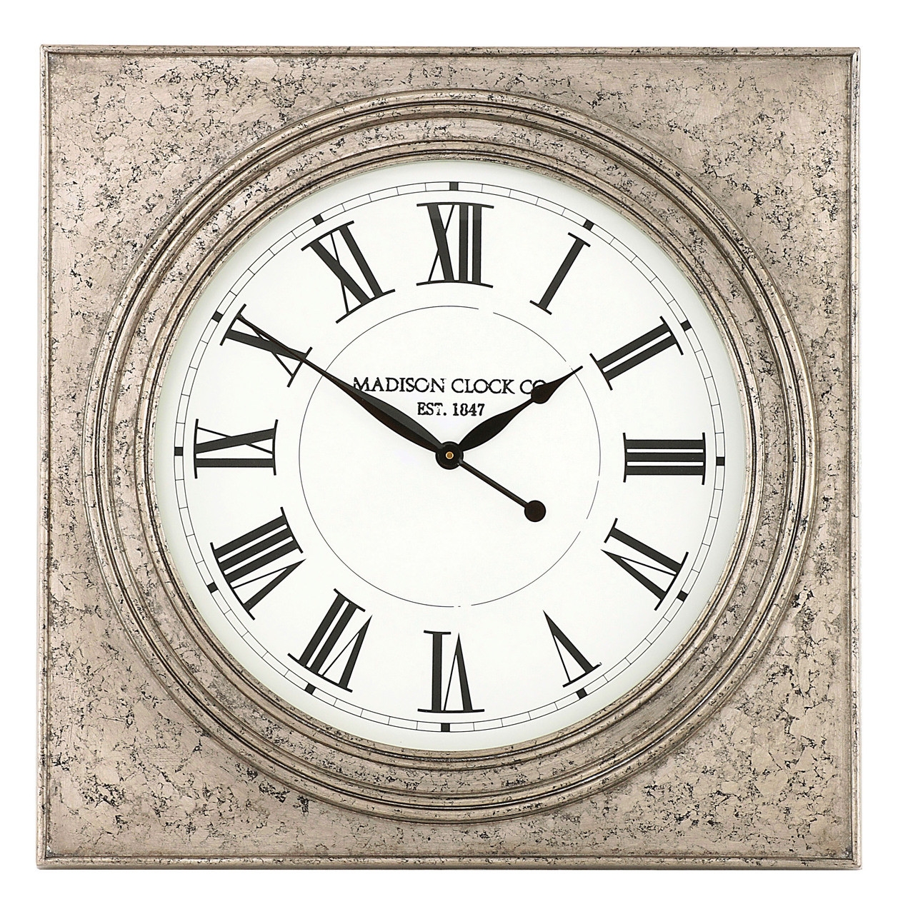 Mindy Brownes Roza Square Wall Clock Dia 813cm
