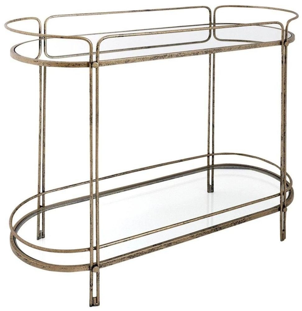 Mindy Brownes Rhianna Antique Gold Console Table