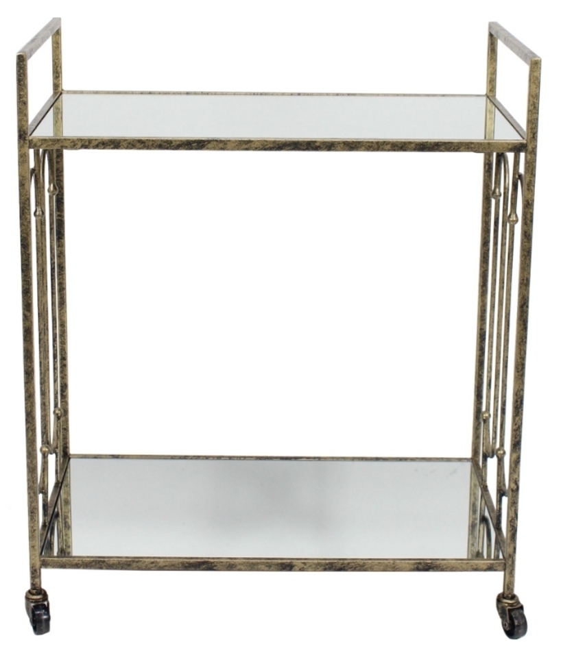 Mindy Brownes Estela Gold And Mirrored Drinks Trolley