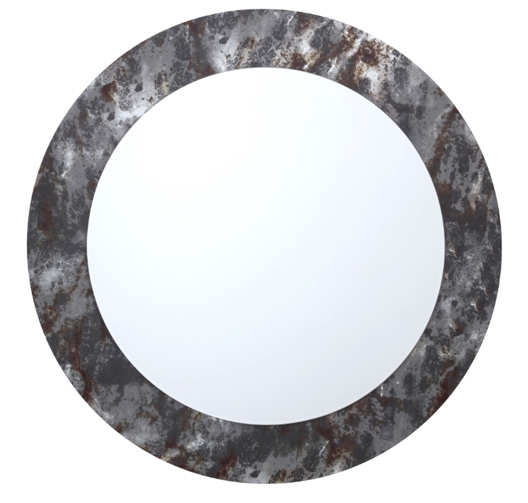 Mindy Brownes Aspen Silver Round Mirror Dia 80cm