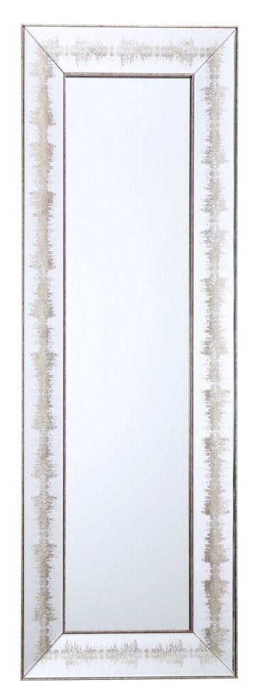 Mindy Brownes Brison Silver Tone Rectangular Wall Mirror Set Of 2 49cm X 139cm