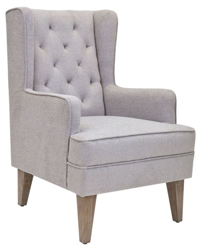 Mindy Brownes Cole Taupe Fabric Accent Chair