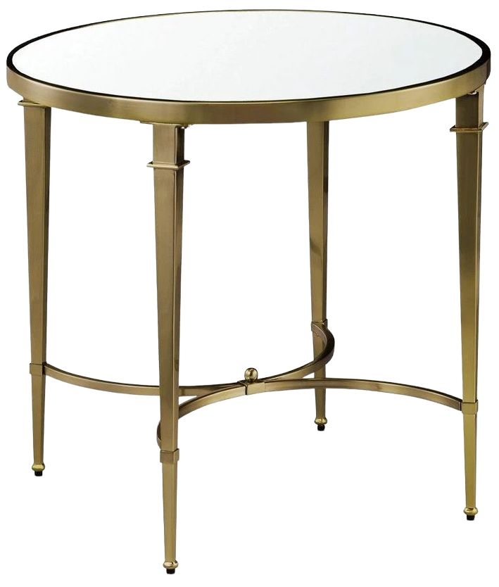 Mindy Brownes Waverly Antique Brass Round Side Table