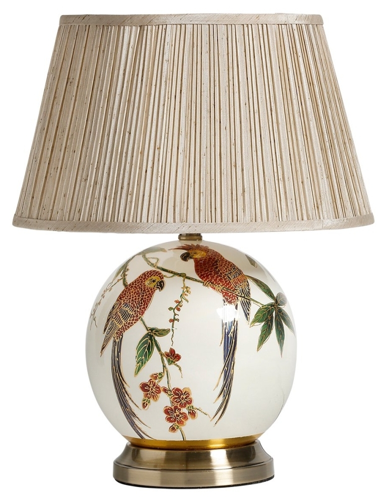 Mindy Brownes Megan Parrot Illustration Table Lamp Set Of 2