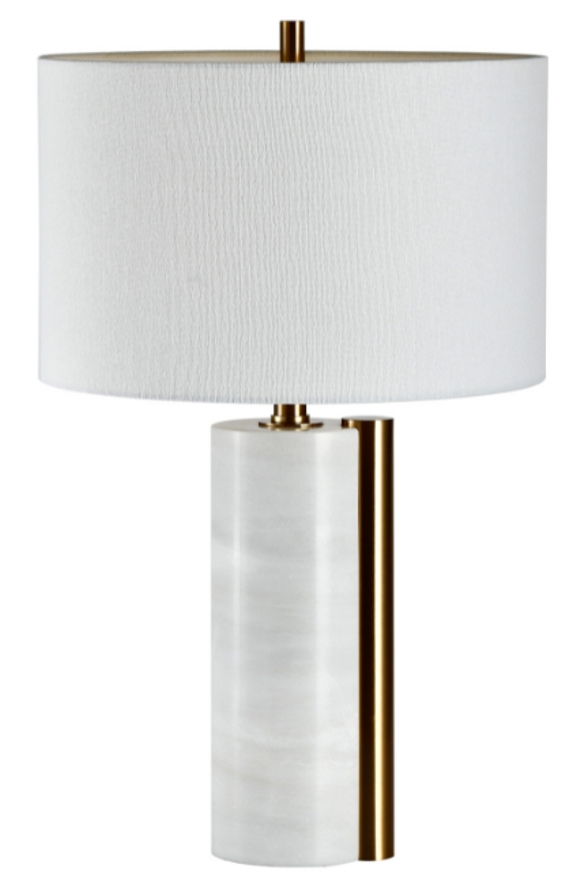 Mindy Brownes Danzon White Brass Table Lamp