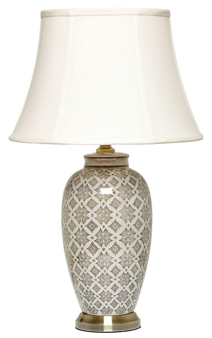 Mindy Brownes Dawn White And Grey Brass Table Lamp Set Of 2