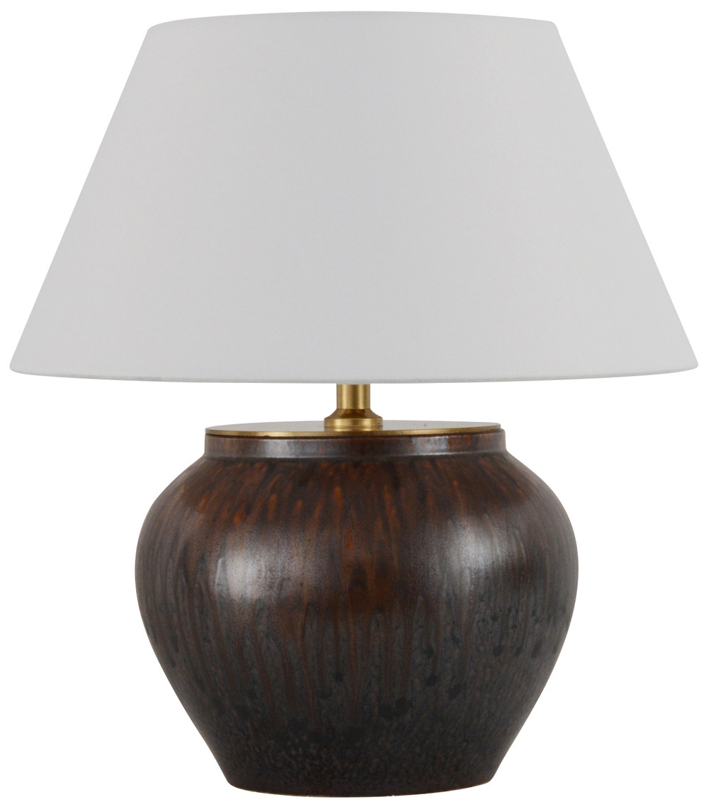 Mindy Brownes Orna White And Brown Table Lamp