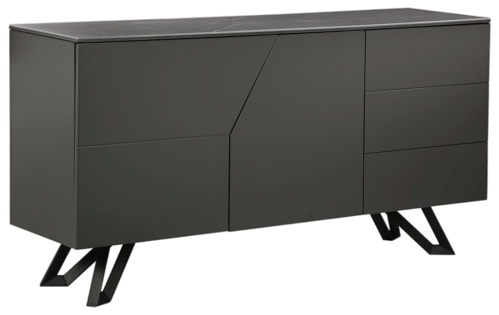 Asti Matt Dark Grey 2 Door Large Sideboard