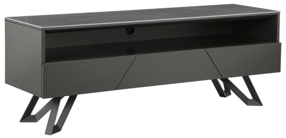 Asti Matt Dark Grey Large Tv Unit