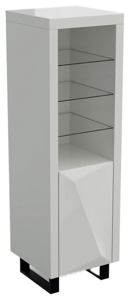 Gela Grey Gloss Display Cabinet