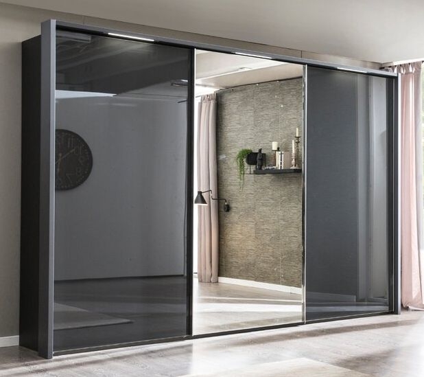 Nolte Savena Basalt 3 Door Sliding Wardrobe With 1 Mirror Front 270cm