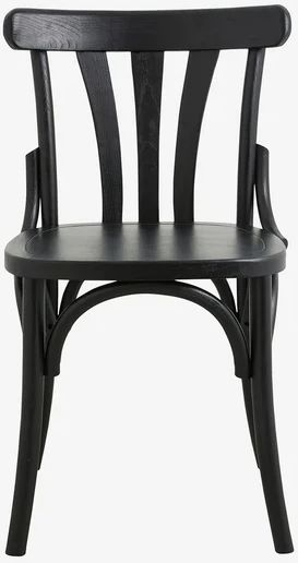 Nordal Elmo Black Wood Chair Dining Chair Sold In Pairs
