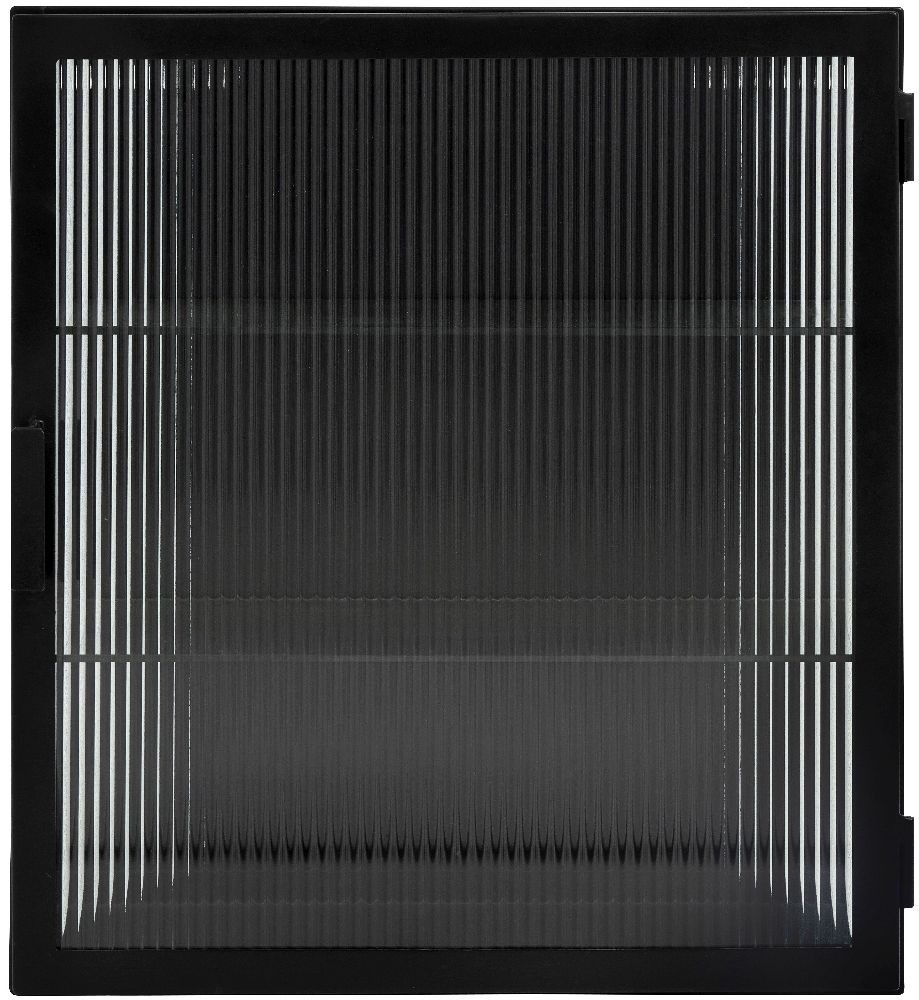 Nordal Groovy Black 1 Door Wall Display Cabinet Clearance Fss12565