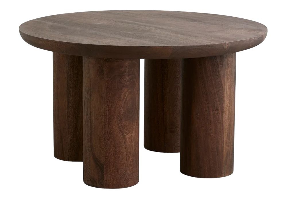 Nordal Helin Dark Brown Round Coffee Table