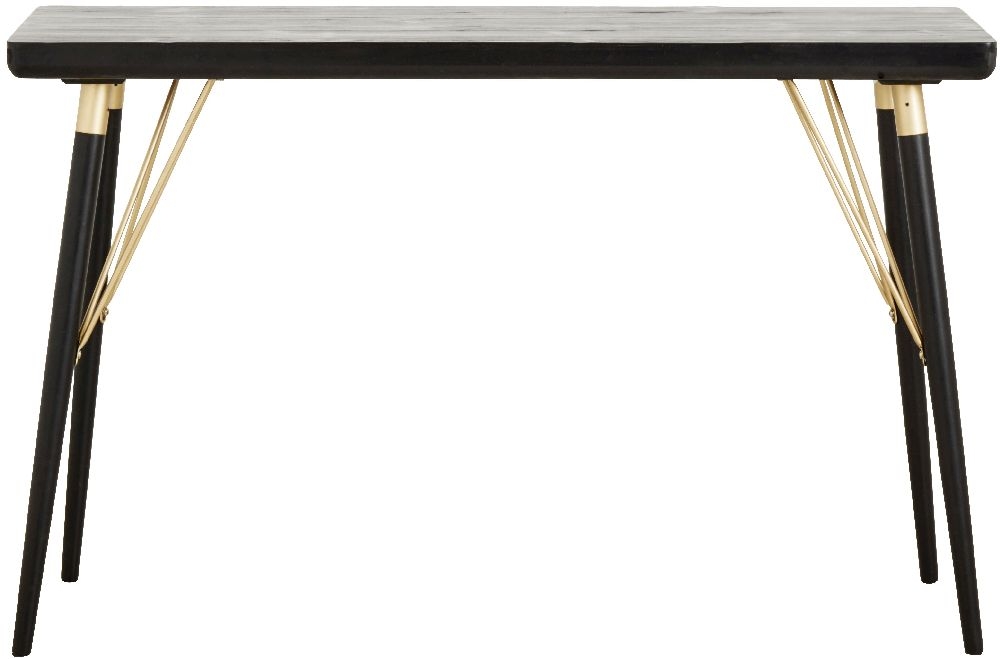 Nordal Black And Gold Console Table