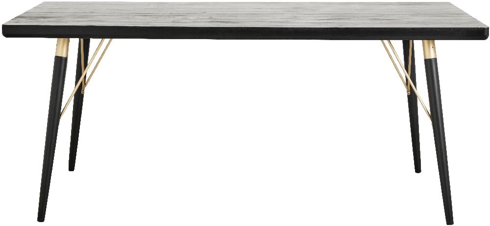 Nordal Black And Gold Dining Table