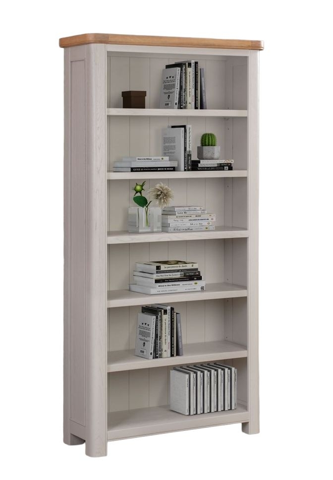 Clarion Oak And Grey Painted Bookcase