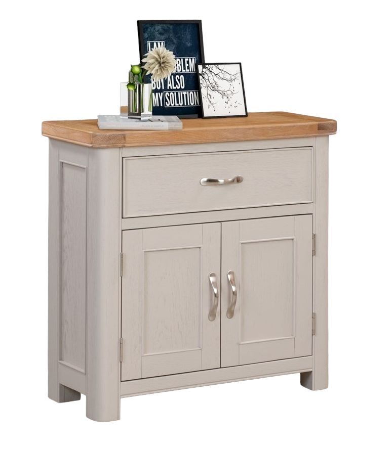 Clarion Oak And Grey Painted Compact Sideboard