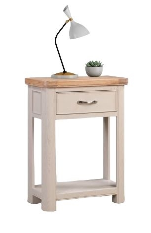 Clarion Oak And Grey Painted Small Console Table