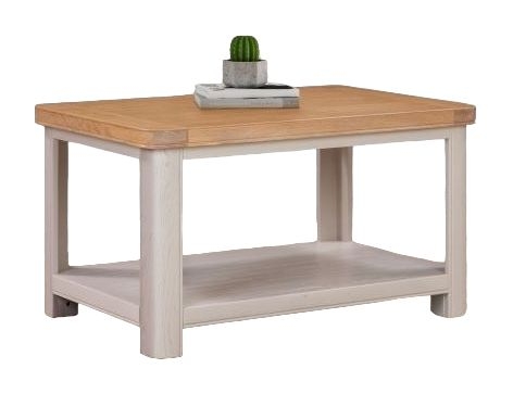 Clarion Oak And Grey Painted Standard Coffee Table