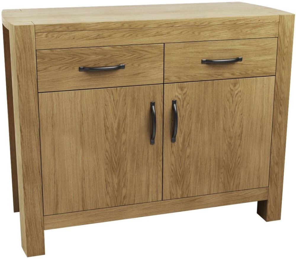 Goliath Oak 2 Door 2 Drawer Narrow Sideboard