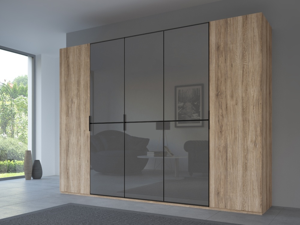 Rauch 20up Front 1a Wardrobe With Glossy Glass Front