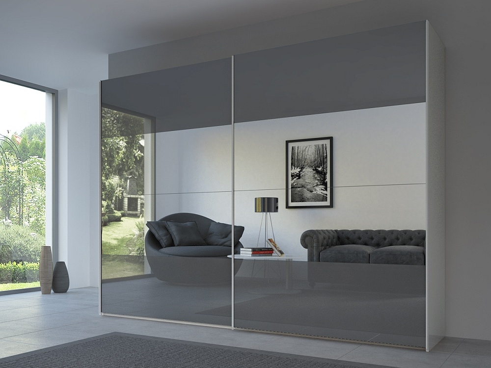 Rauch 20up Front 3a Sliding Wardrobe With Mixed Mirror Front