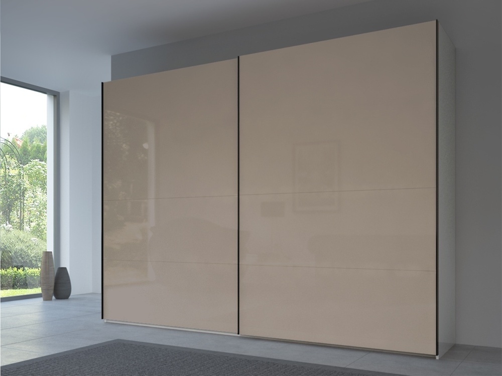 Rauch 20up Front 3b Sliding Wardrobe With Glossy Glass Front