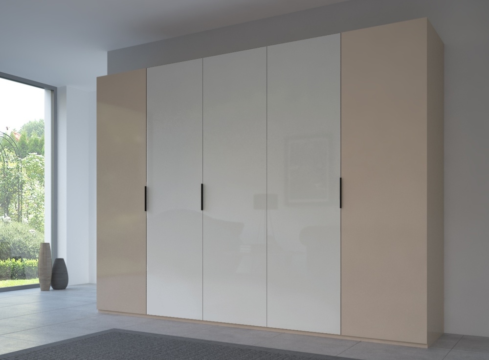 Rauch 20up Front 6a Wardrobe With Glossy Glass Front