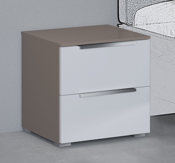 Rauch 20up Bedside Cabinet With Matt White Front