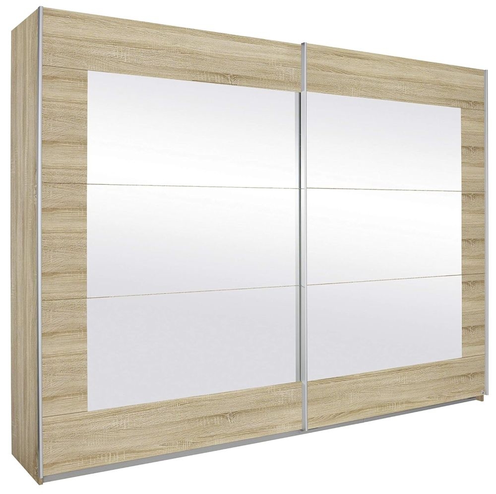 Rauch Alegro 2 Door Sliding Wardrobe In Sonoma Oak 271cm