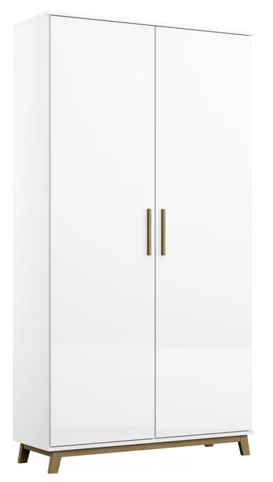 Rauch Carlsson Alpine White 2 Door Wardrobe 92cm