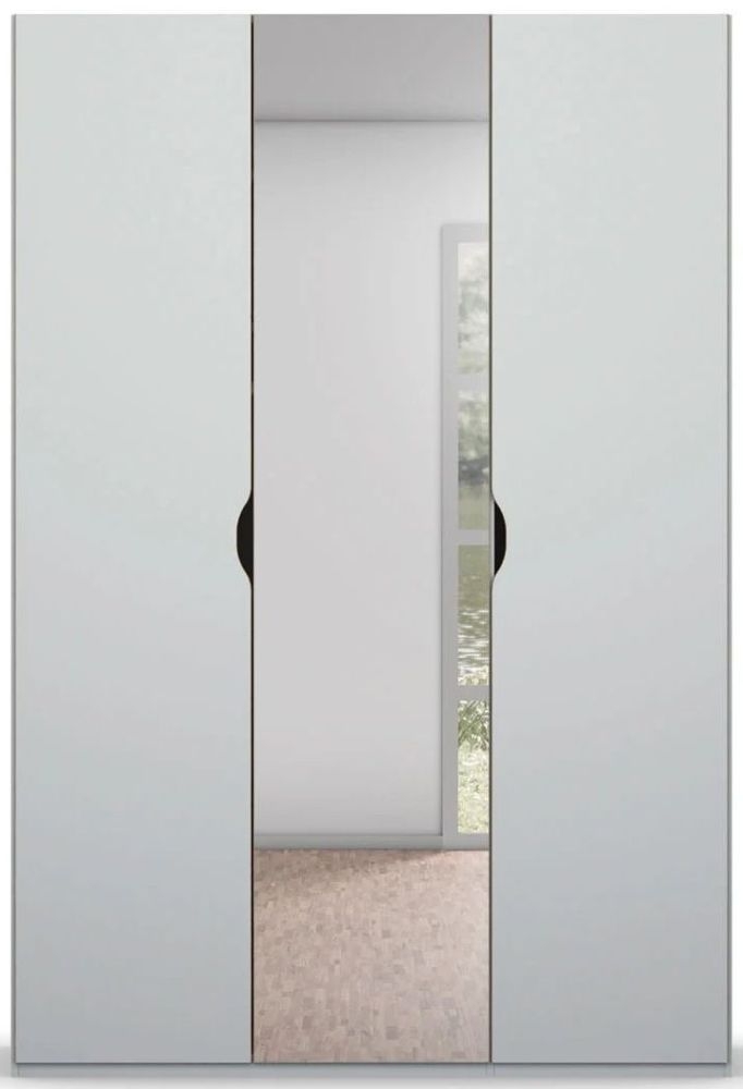 Rauch Lias 3 Door 1 Mirror Grey Wardrobe 151cm